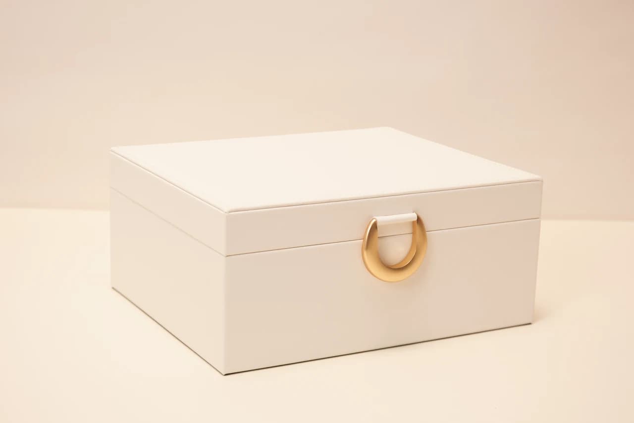 White Jewelry Box FX-G403WH — product photograph