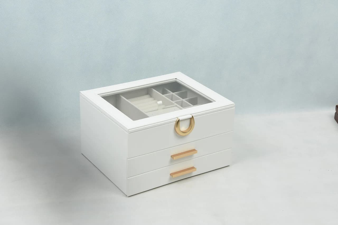 White Jewelry Box FX-G402WH — product photograph