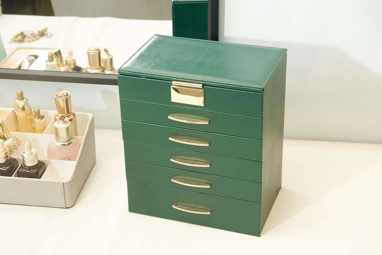 Green Jewelry Box FX-PDD02GR — product photograph