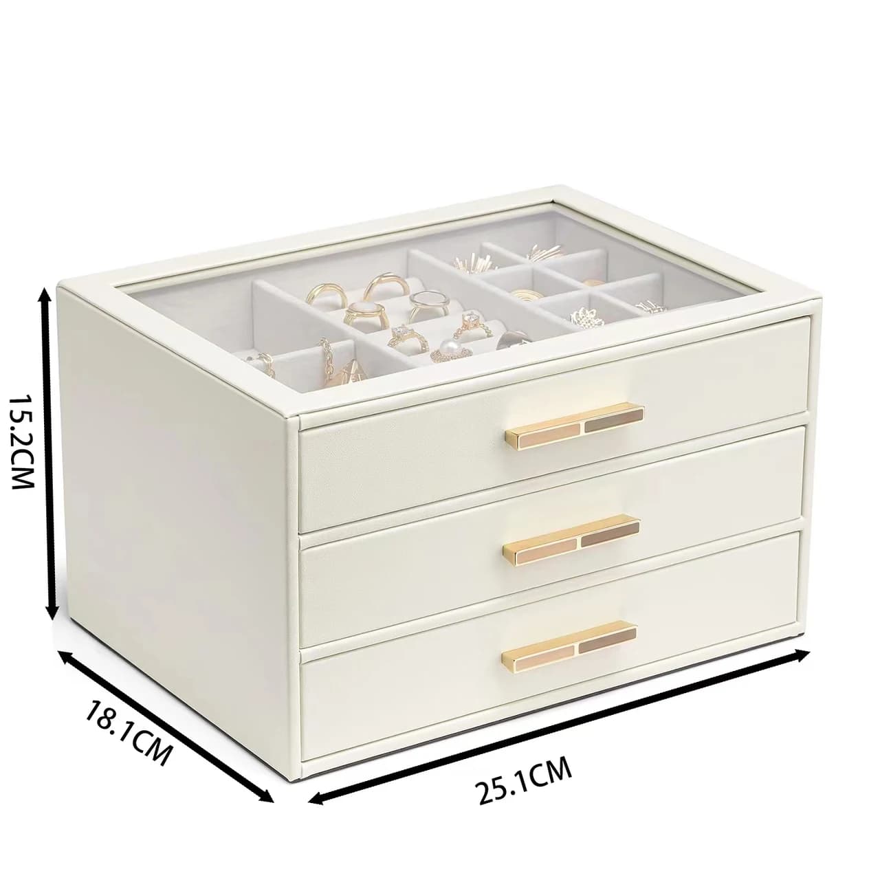 White Jewelry Box FX-PDD08 — product photograph