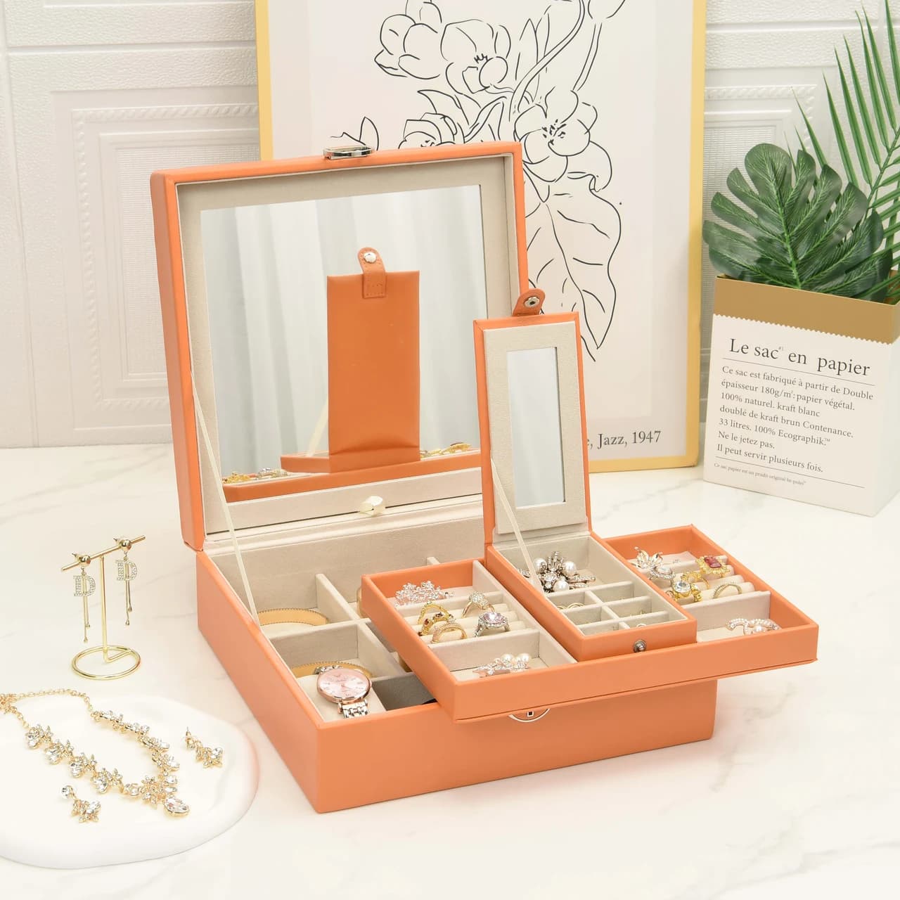 Orange Jewelry Box — product photograph