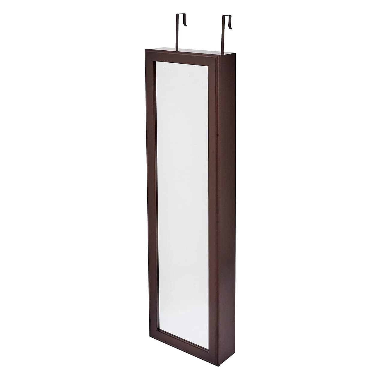 Brown Mirror Jewelry Cabinet — product photograph