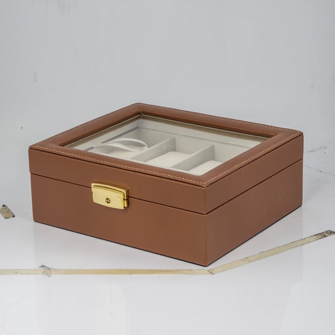 Brown Watch Box — product photograph