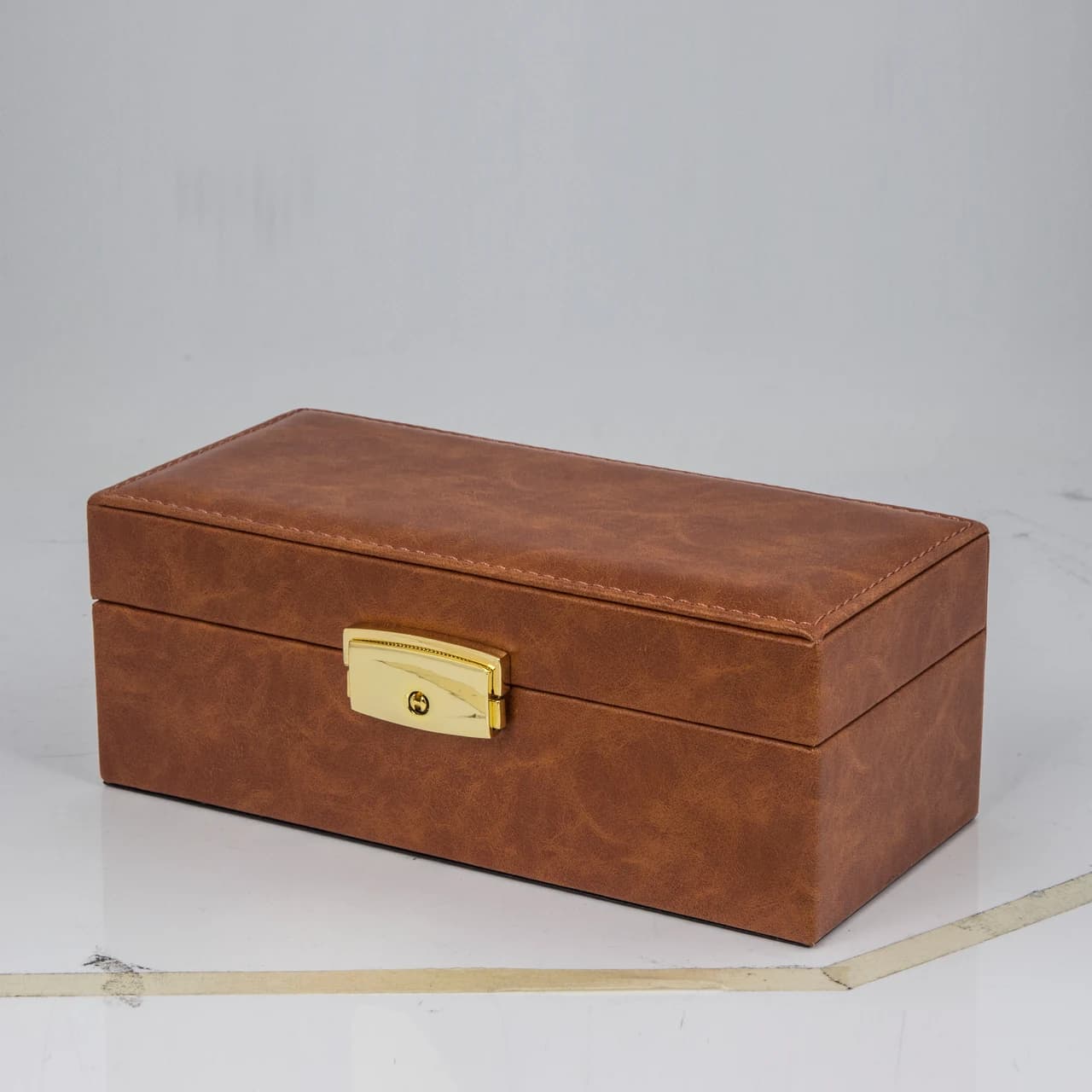 Brown Watch Box — product photograph