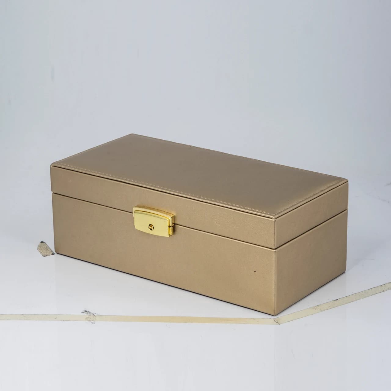 Champagne gold Jewelry Box — product photograph