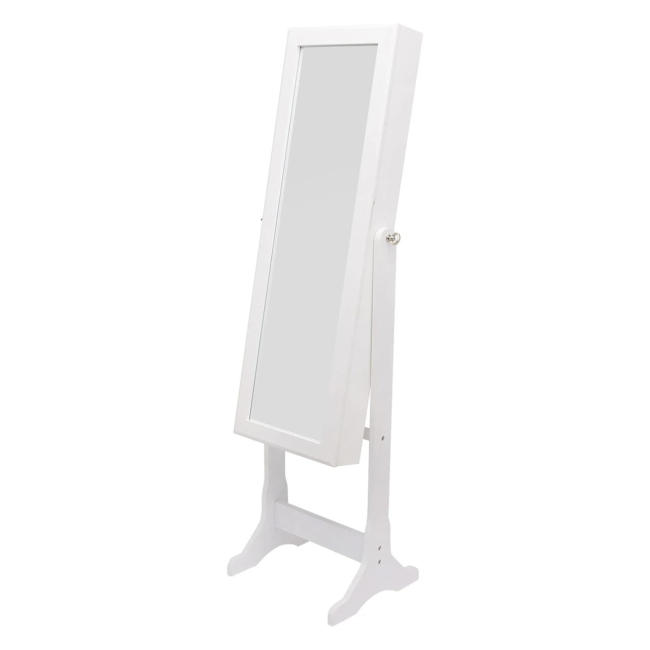 White Mirror Jewelry Cabinet — product photograph