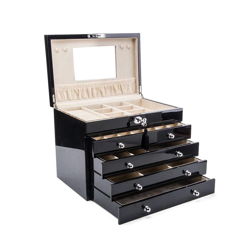 Black Jewelry Box R20028 — product photograph