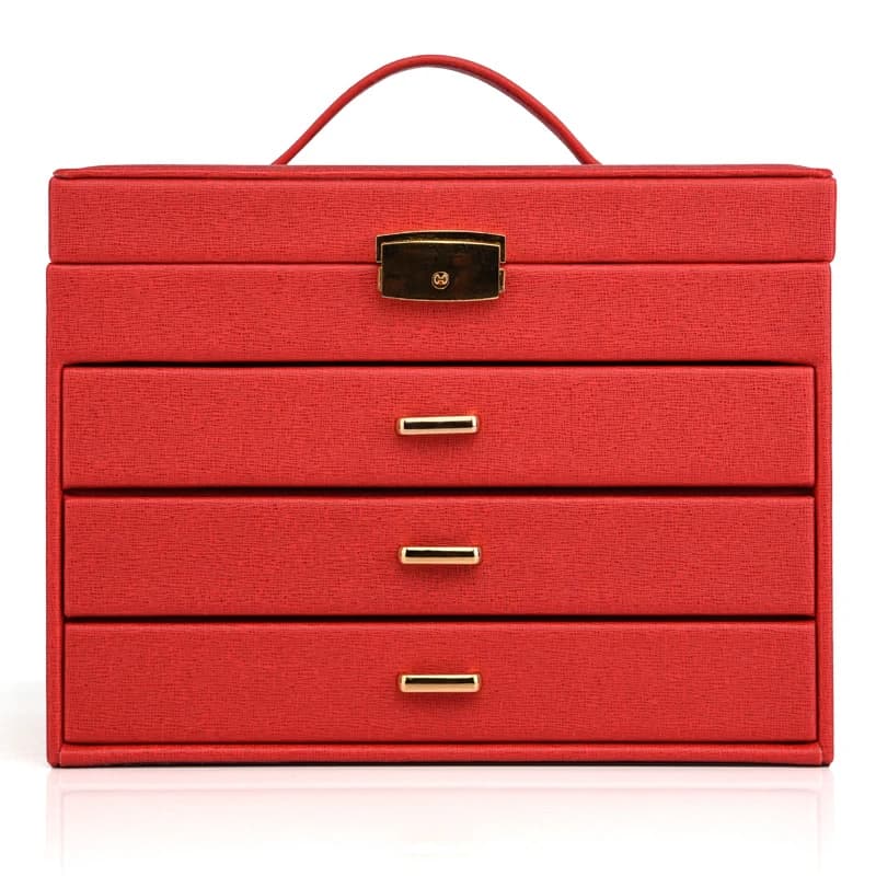 Red Jewelry Box RY161208 — product photograph