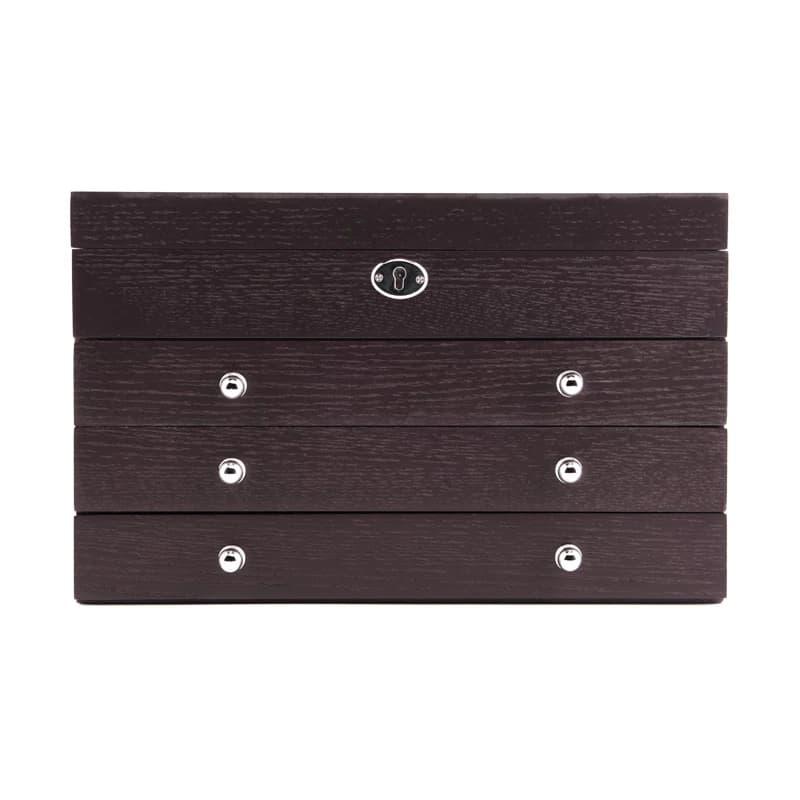 Burgundy Jewelry Box RY2004 — product photograph