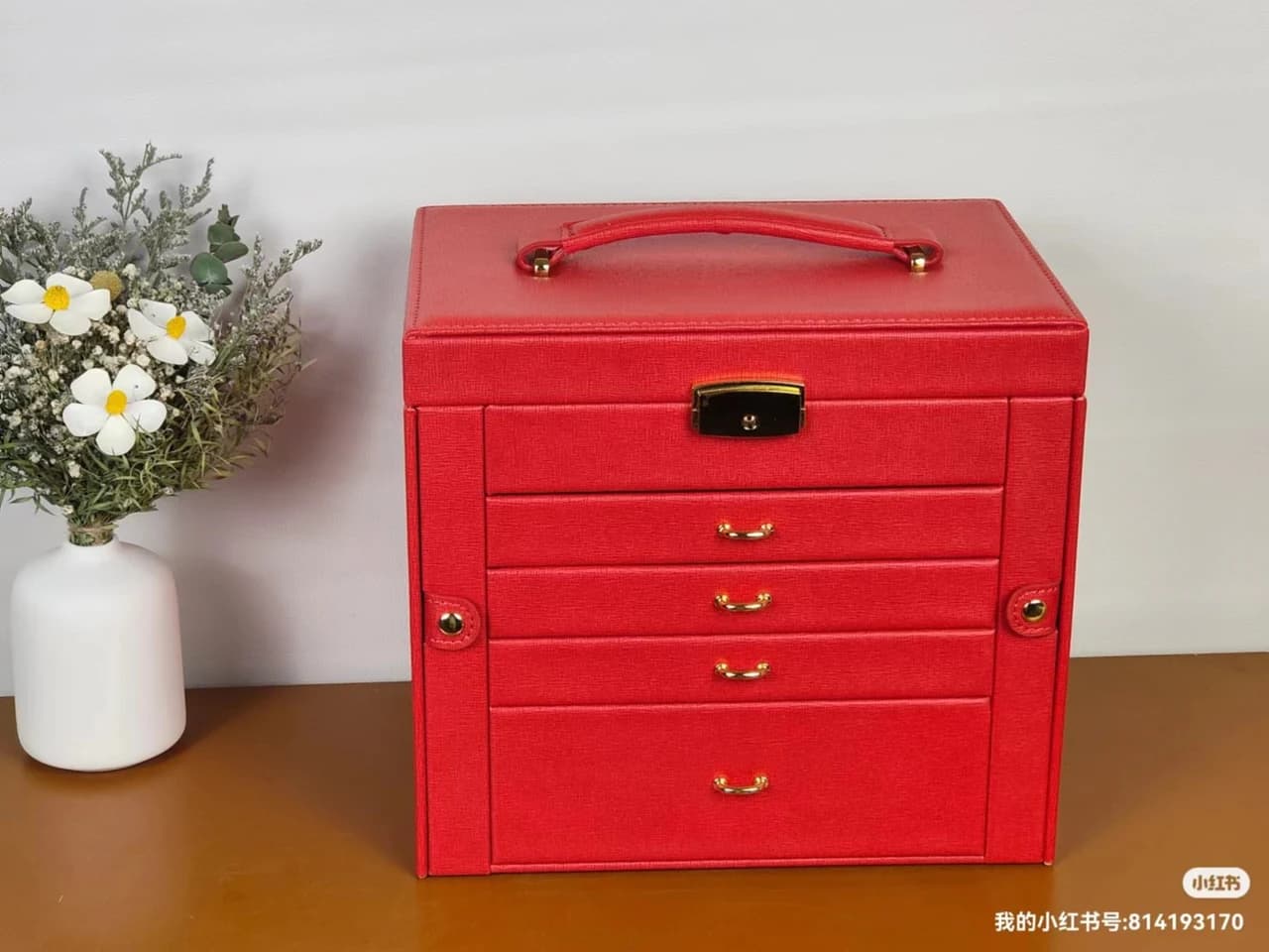 Red Jewelry Box RY200509 — product photograph
