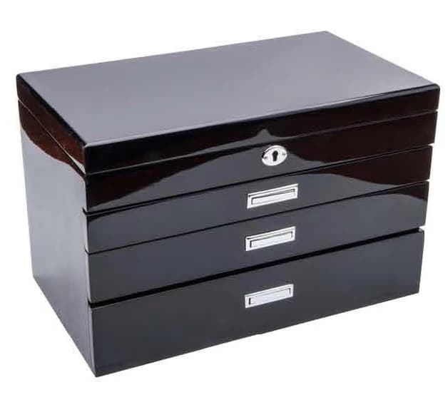 Black Jewelry Box RY20116BK — product photograph