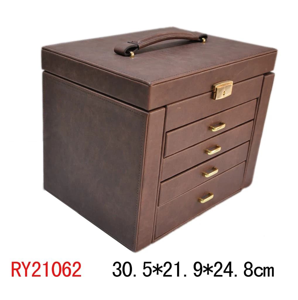 Brown Jewelry Box RY21062 — product photograph