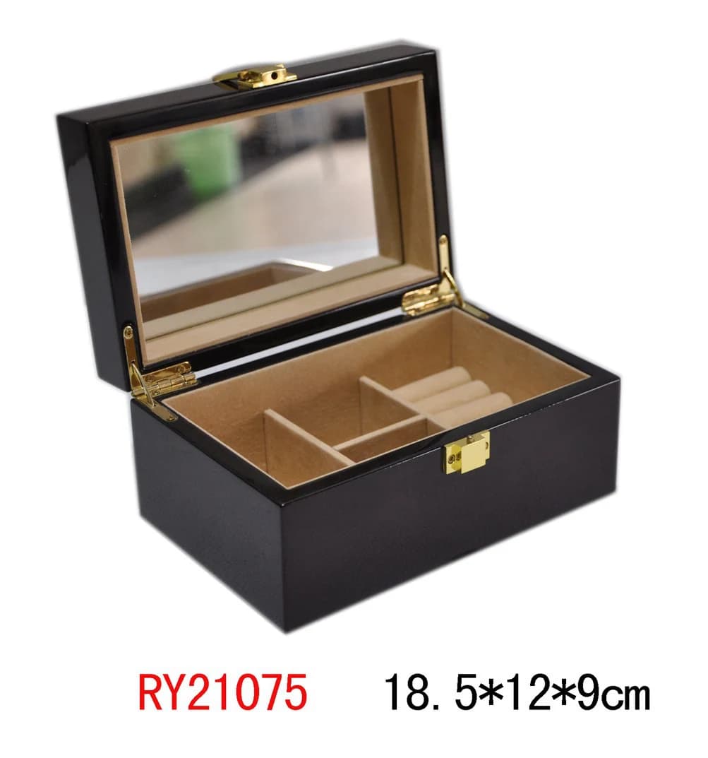 Black Jewelry Box RY21075 — product photograph