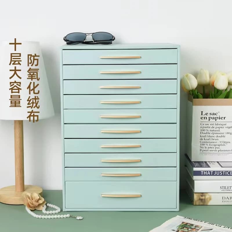 Light blue Jewelry Box RY211201 — product photograph