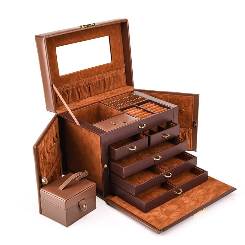 Brown Jewelry Box RY216017 — product photograph