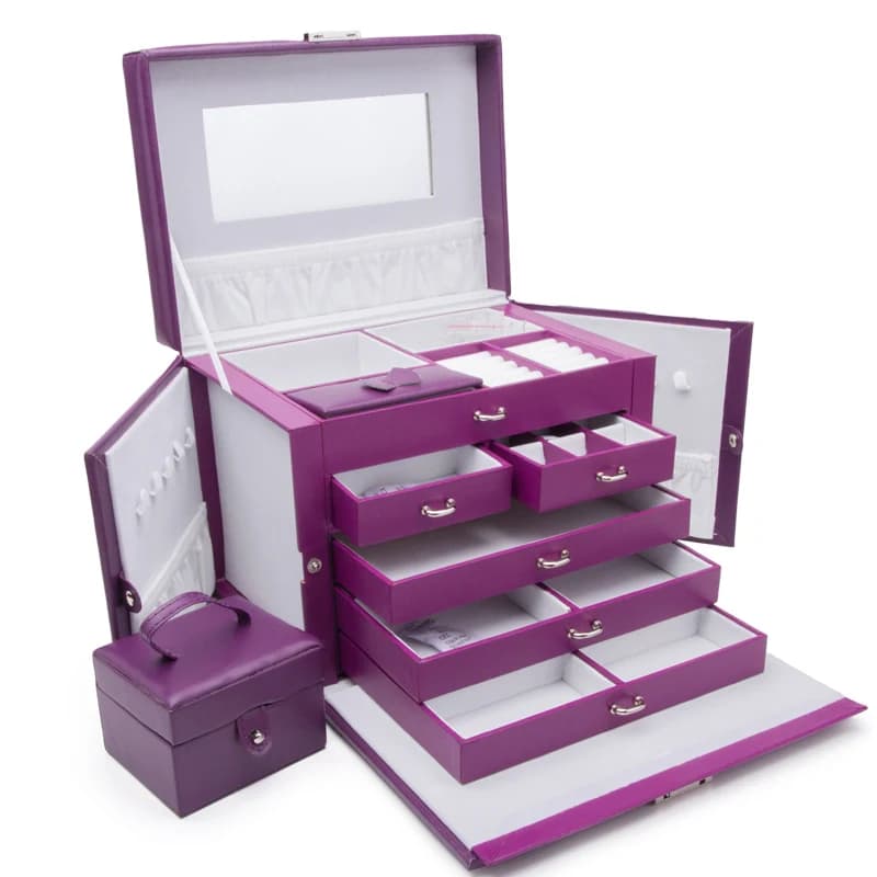 Purple Jewelry Box RY216017 — product photograph