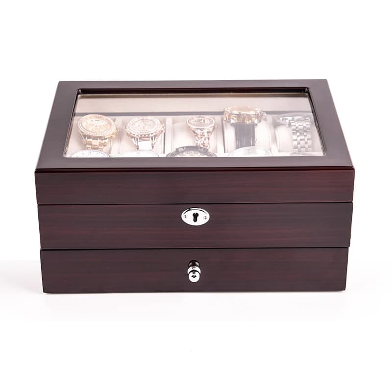 Burgundy Jewelry Box RY216048 — product photograph