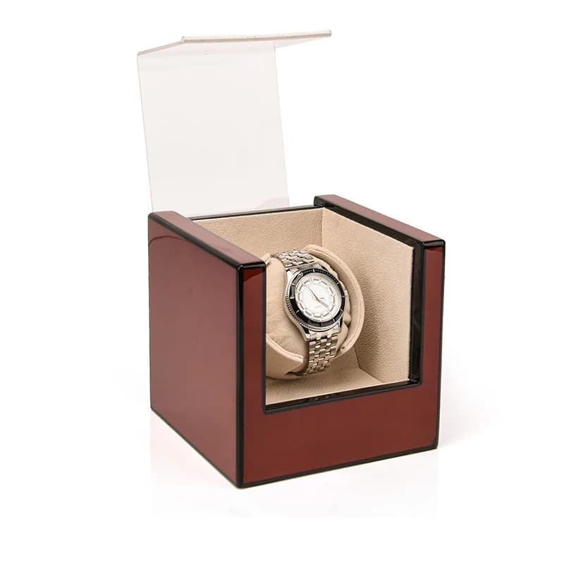 Burgundy Watch Winder RY217901 — product photograph