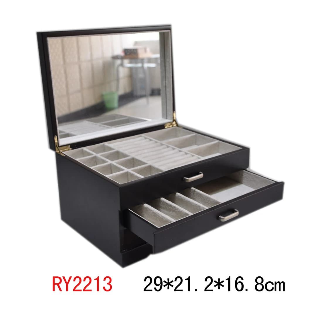 Black Jewelry Box RY2213 — product photograph