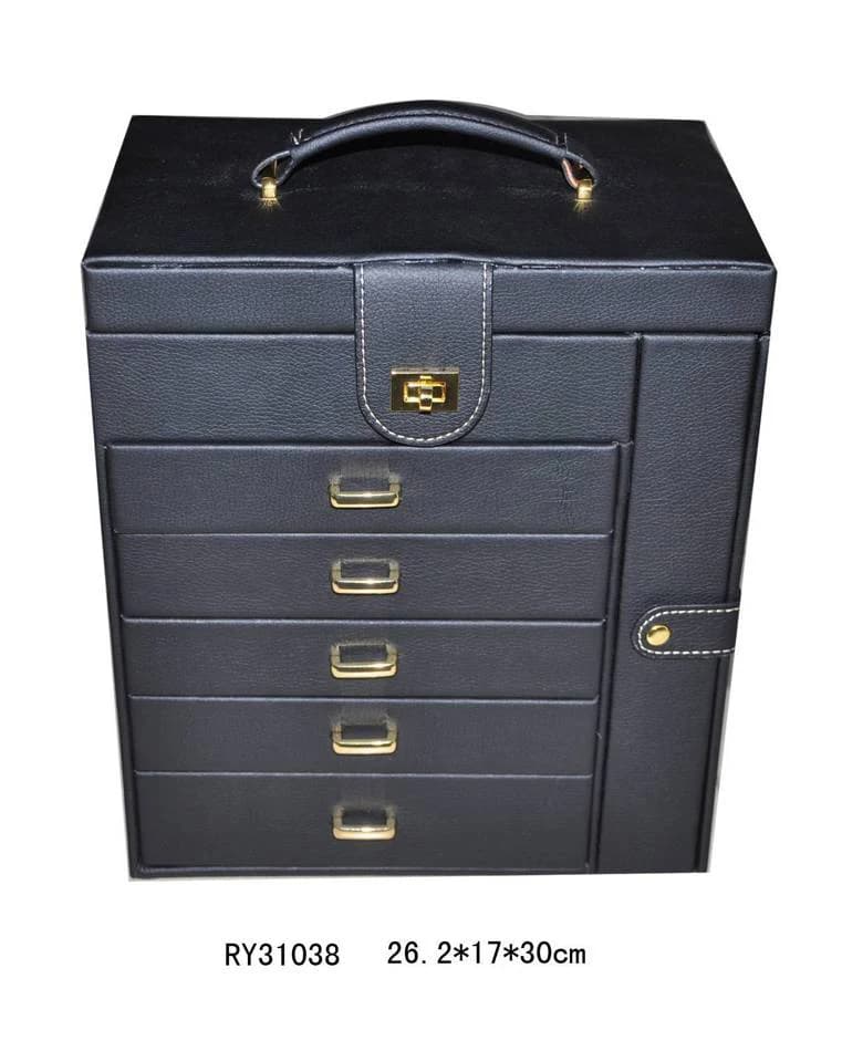 Black Jewelry Box RY31038 — product photograph