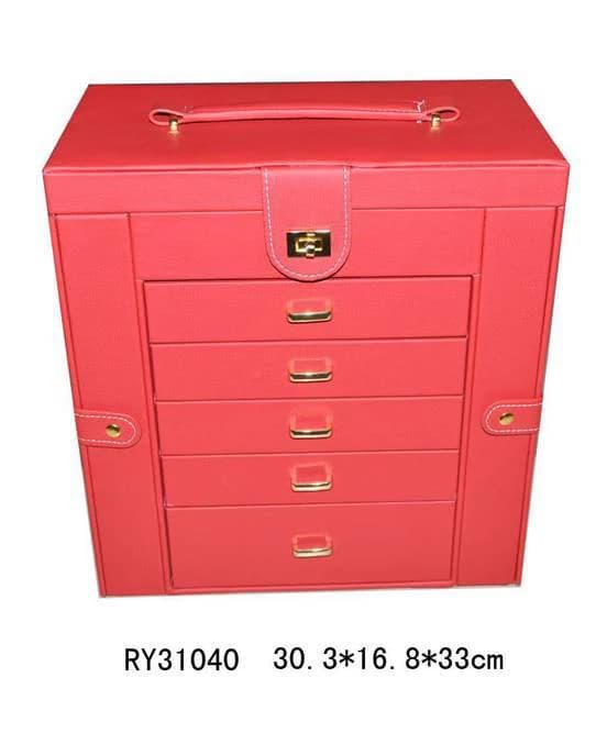 Red Jewelry Box RY31040 — product photograph