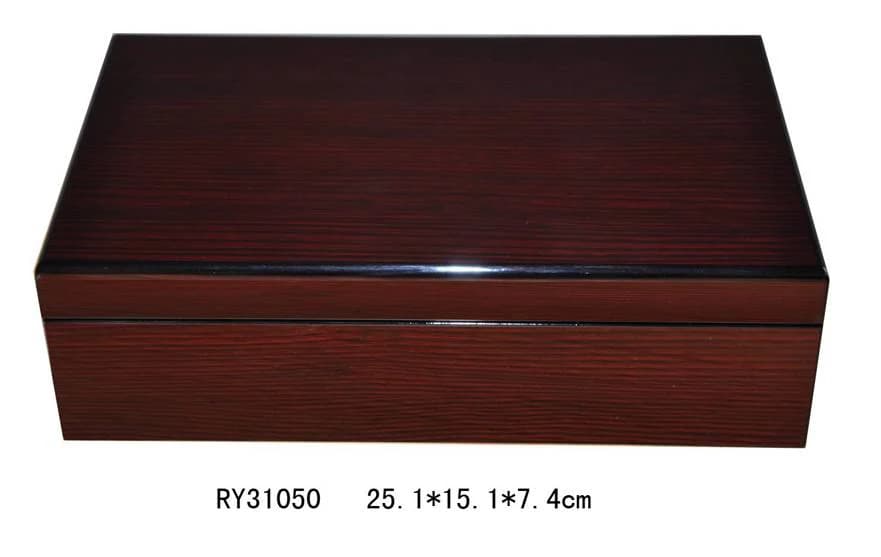 Brown woodgrain Jewelry Box RY31050 — product photograph