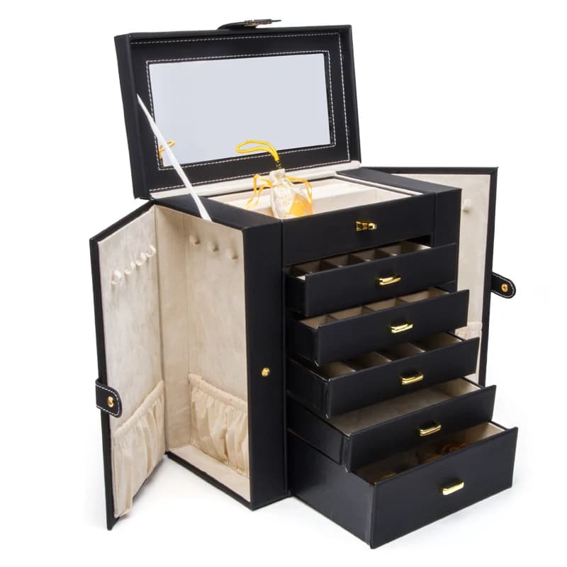 Black Jewelry Box RY31125BK — product photograph