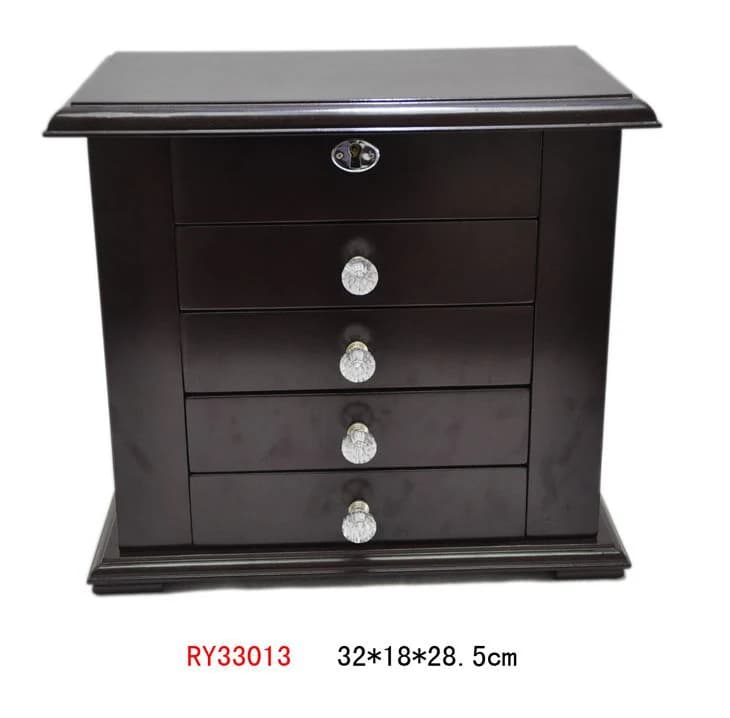 Dark brown Jewelry Cabinet RY33013 — product photograph