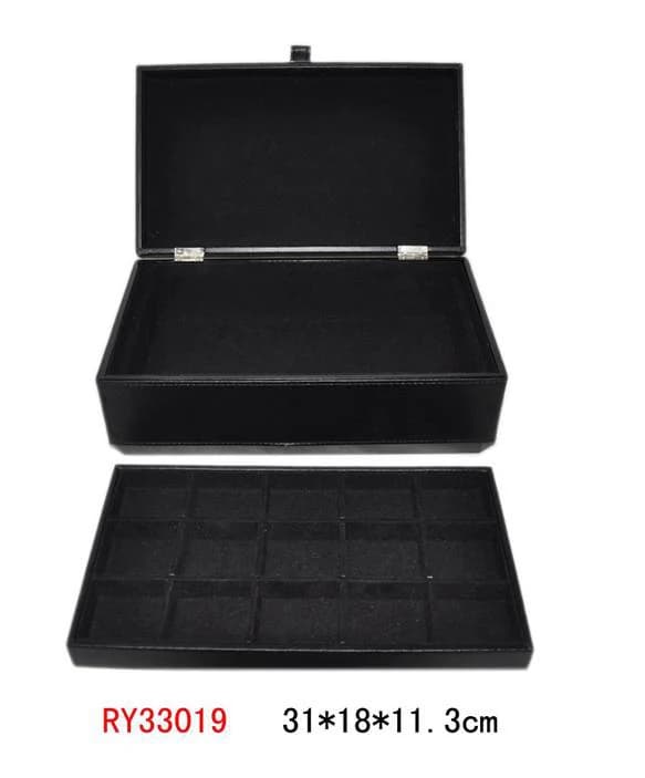 Black Jewelry Box RY33019 — product photograph