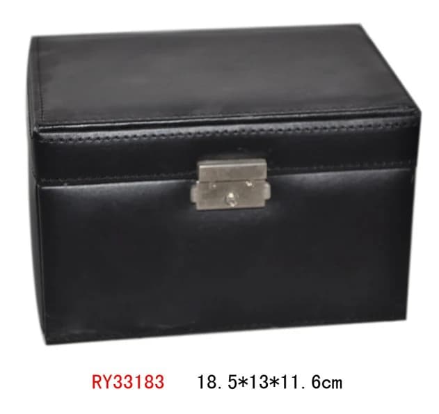 Black Jewelry Box RY33183 — product photograph