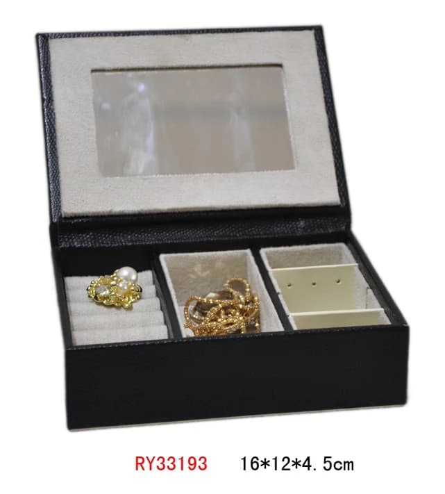 Black Jewelry Box RY33193 — product photograph