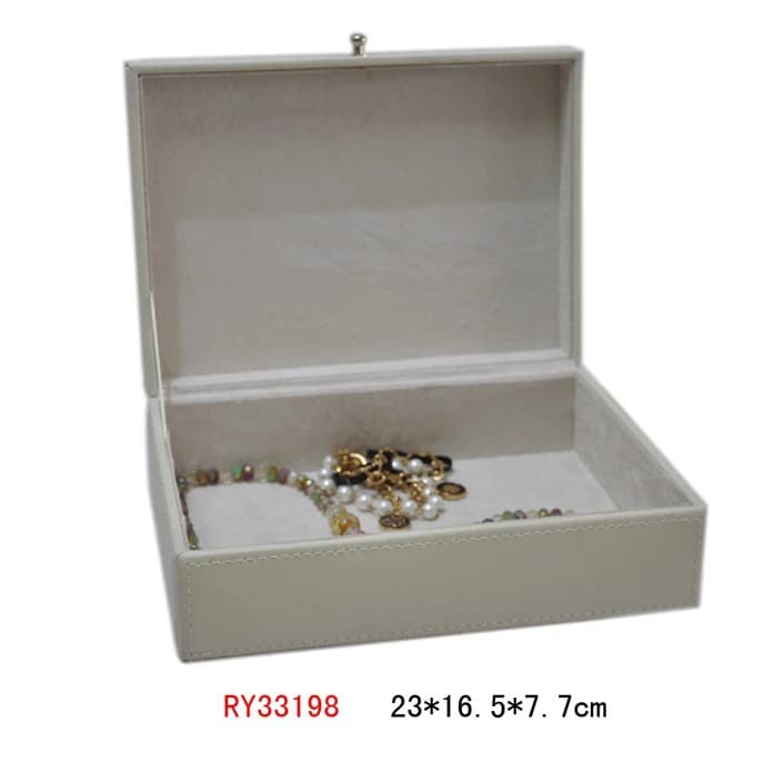 Taupe Jewelry Box RY33198 — product photograph