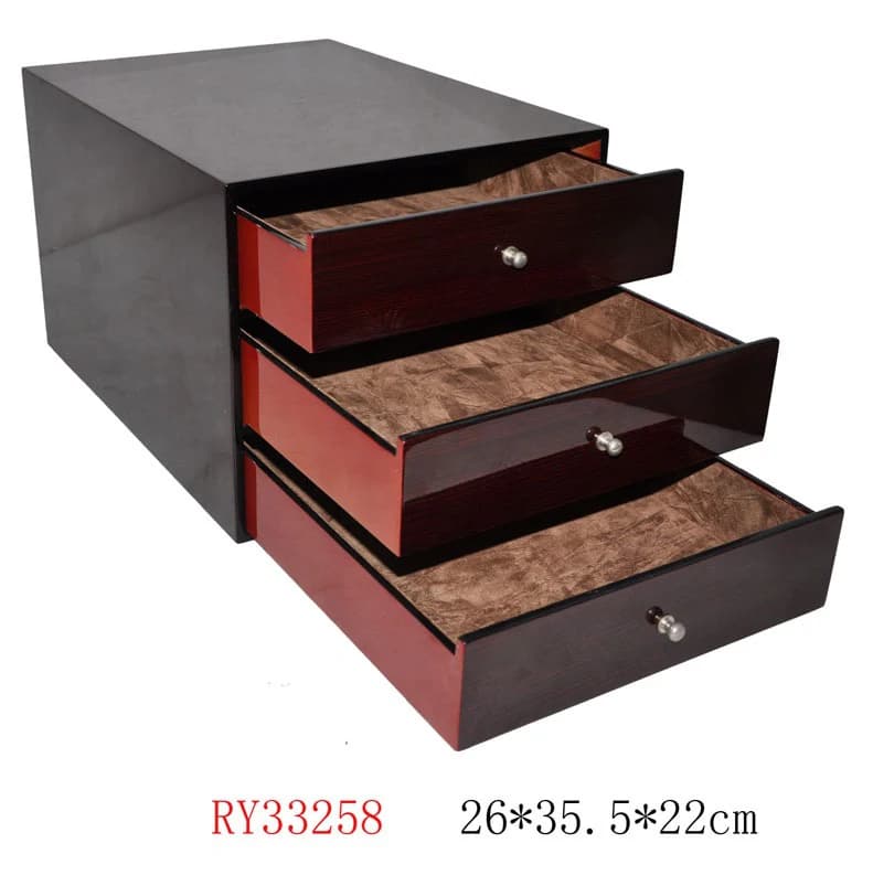 Brown wood-tone Drawer Organizer RY33258 — product photograph