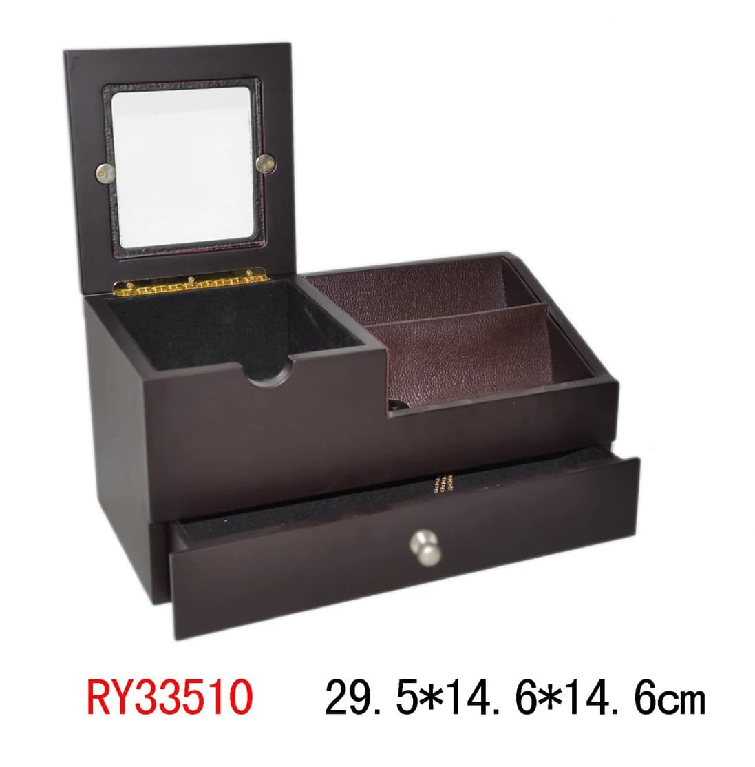Brown Jewelry Box RY33510 — product photograph