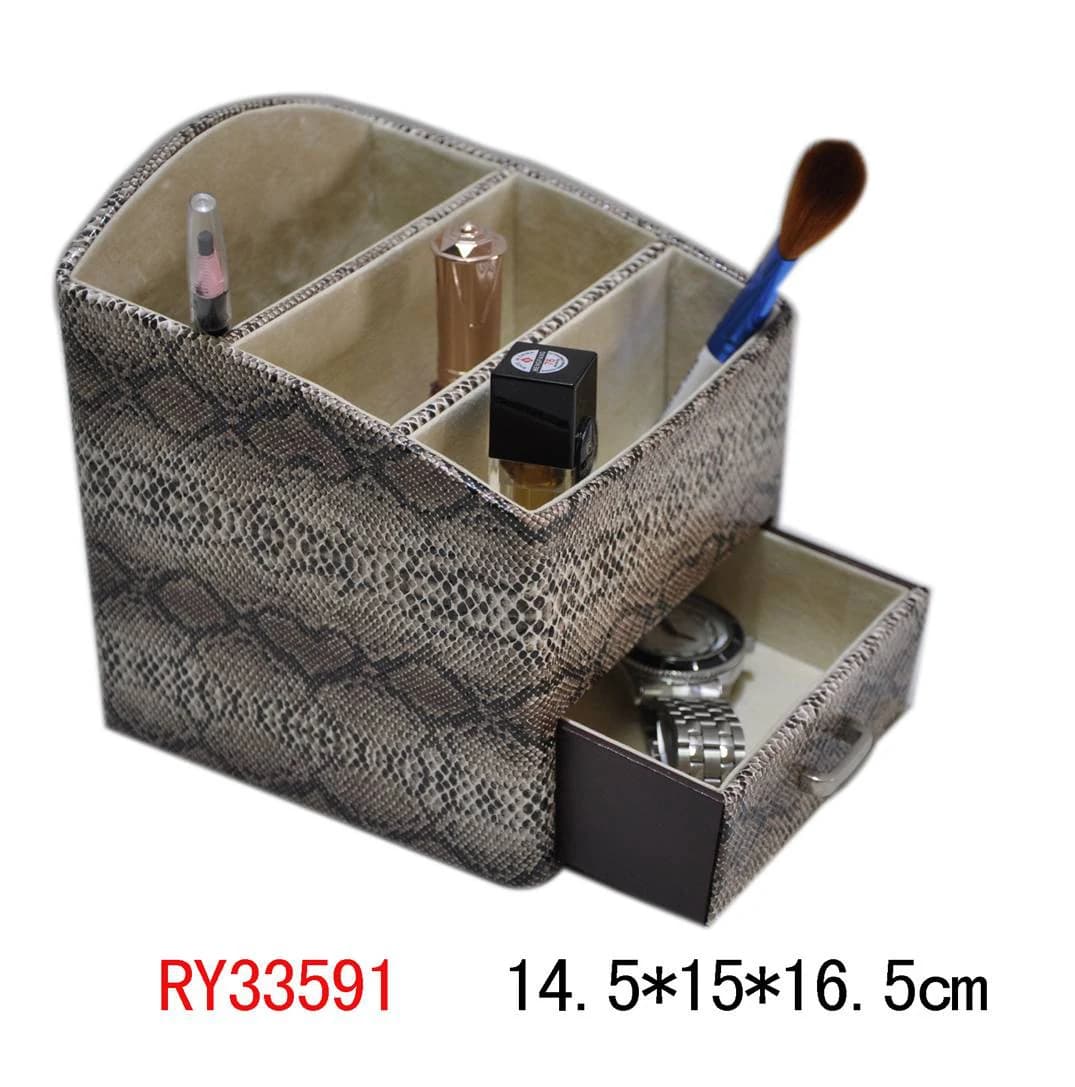 Gray patterned Cosmetic Organizer RY33591 — product photograph