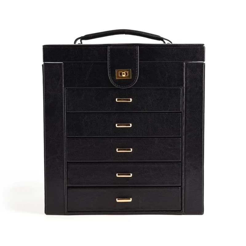 Black Jewelry Box RY61203BK — product photograph