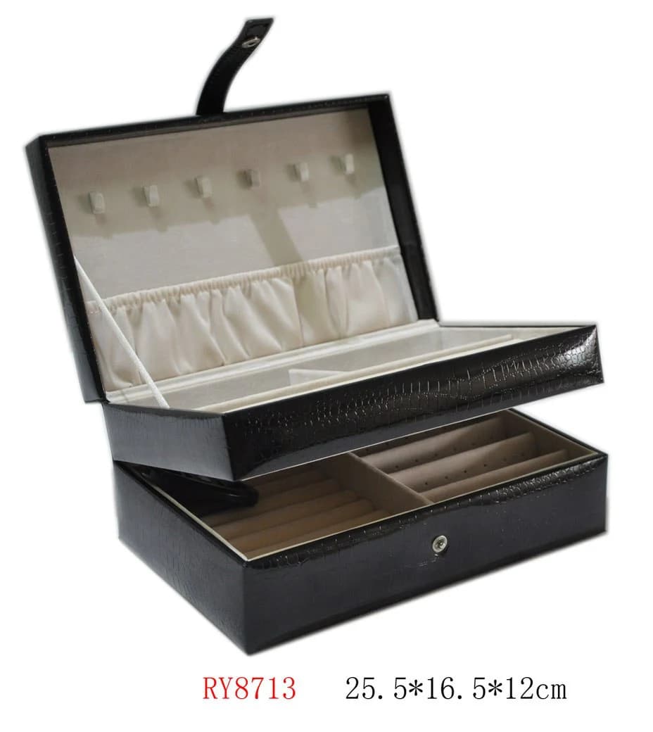 Black Jewelry Box RY8713 — product photograph