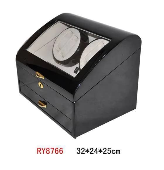 Black / light gray Watch Winder RY8766 — product photograph