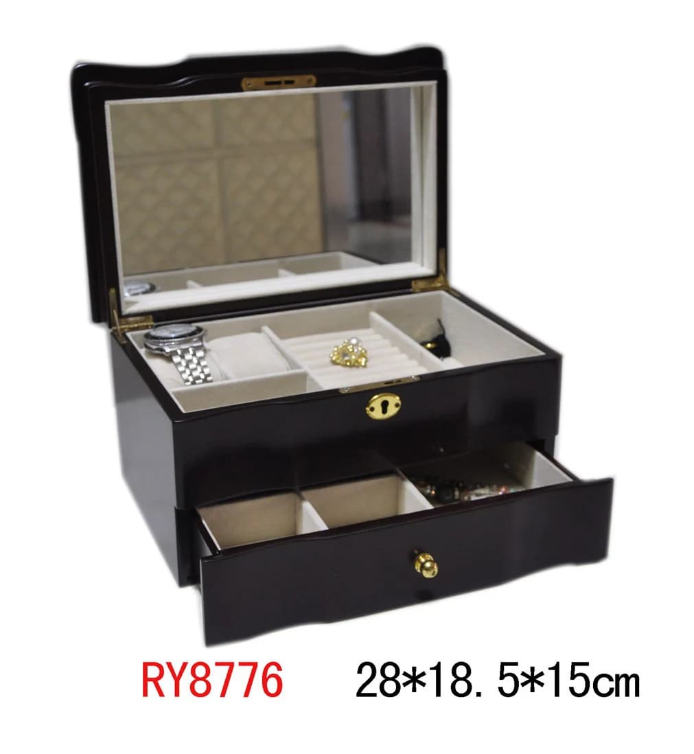Dark brown Jewelry Box RY8776 — product photograph