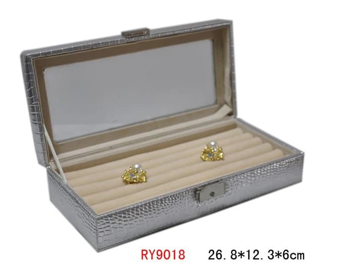 Silver-tone Jewelry Box RY9018 — product photograph