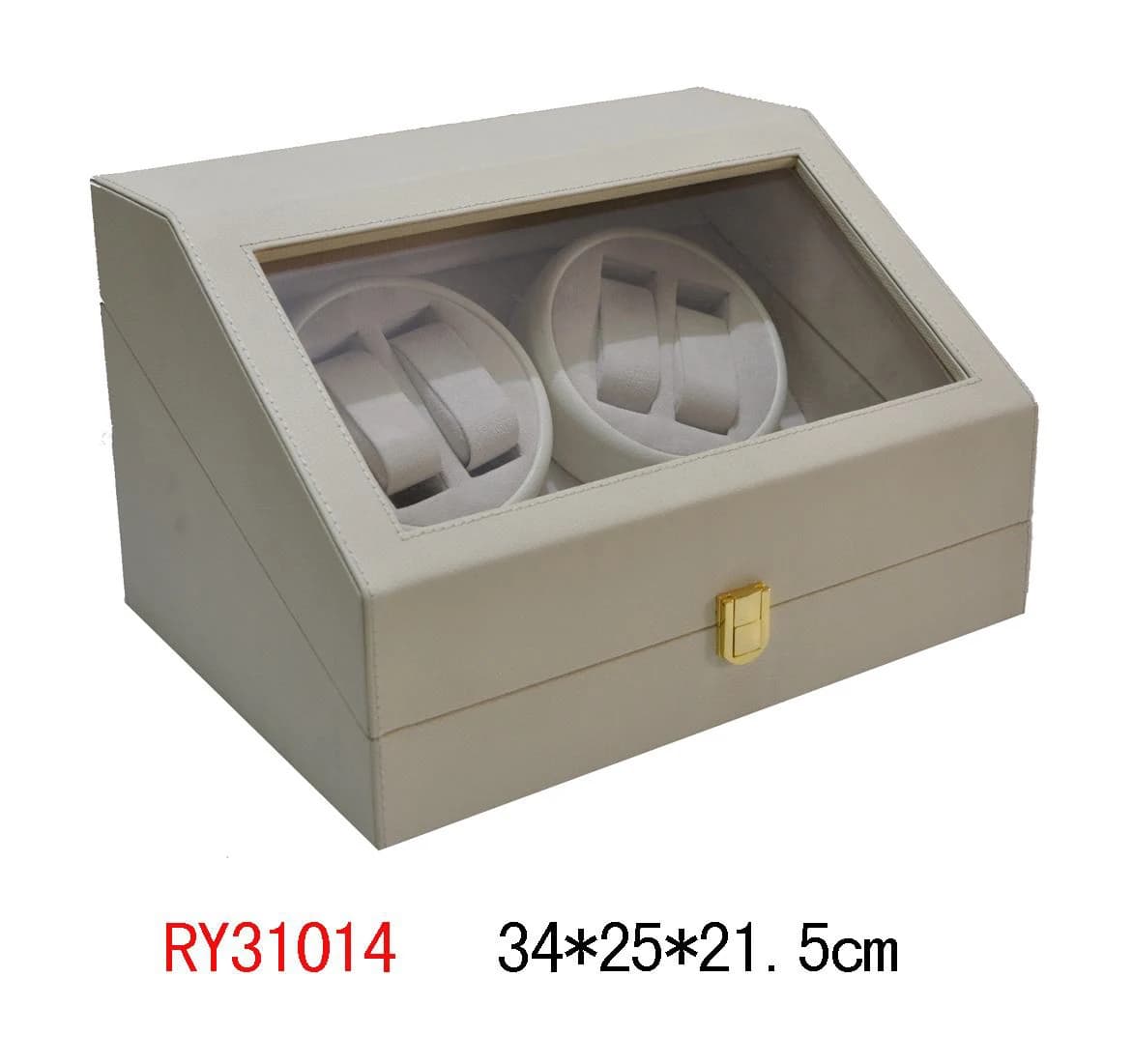 Beige Watch Winder RY31014 — product photograph