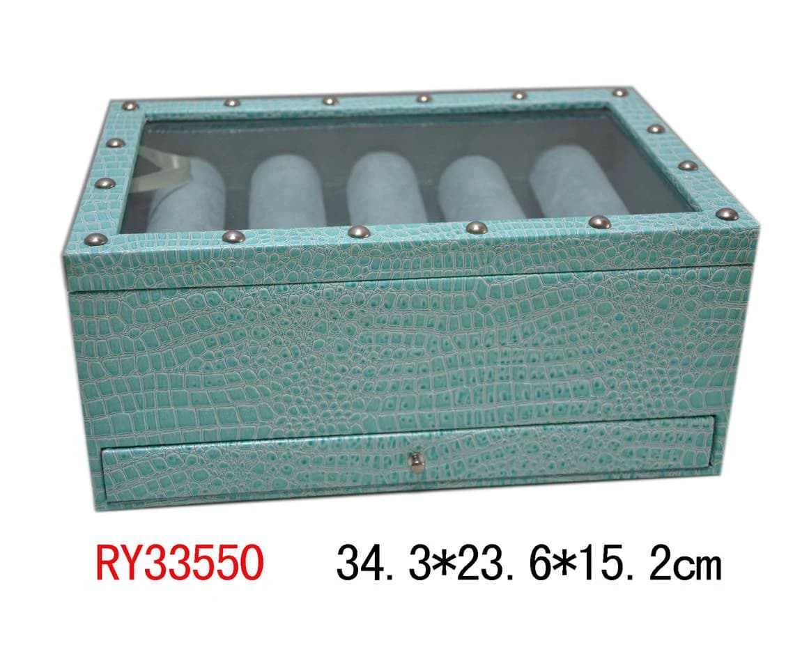 Teal Watch Box RY33550 — product photograph