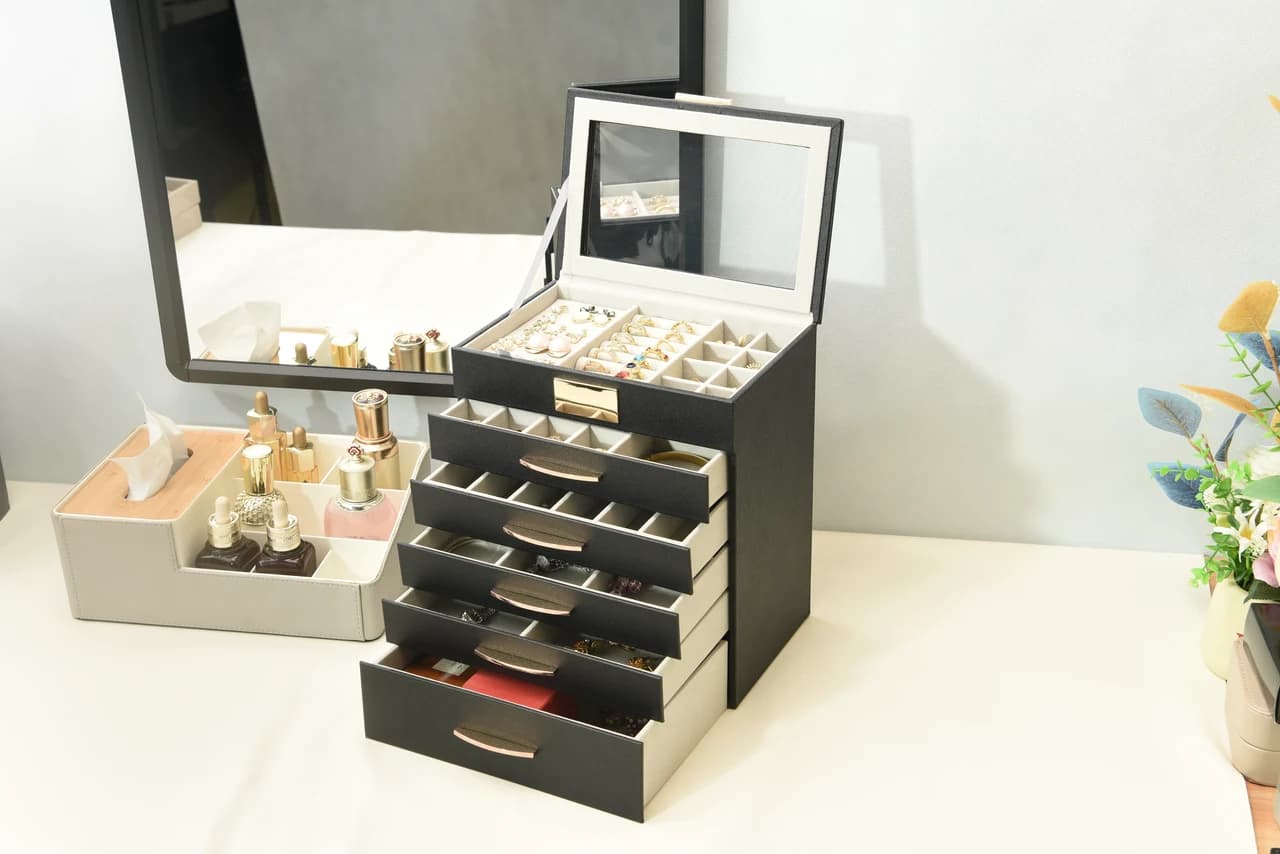 Black Jewelry Box FX-PDD01BK — product photograph