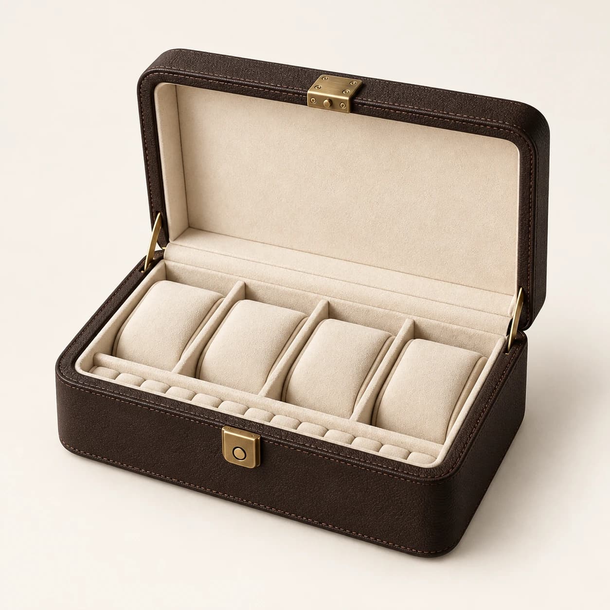 Four-watch and jewelry box, AI concept illustration