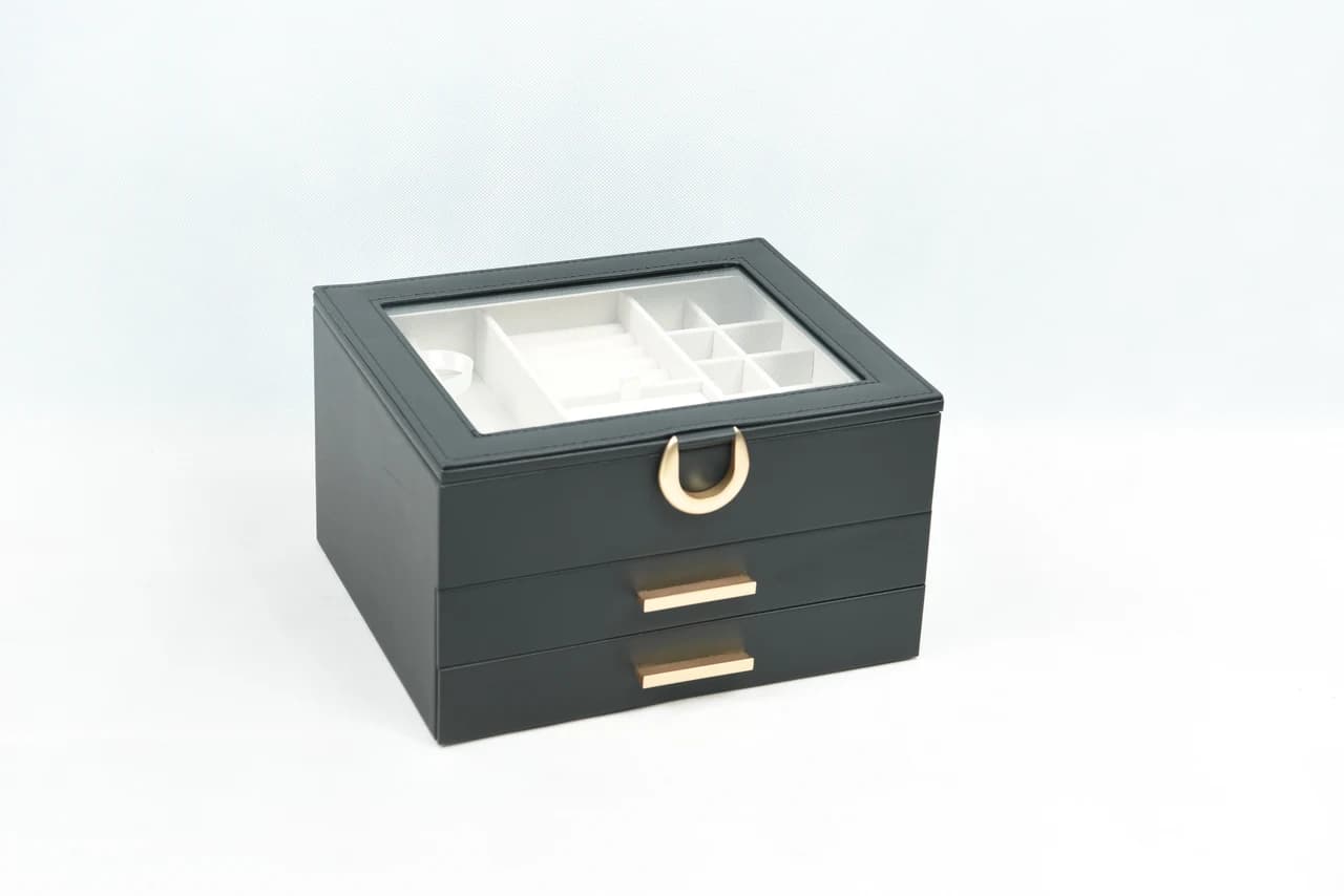 Black Jewelry Box FX-G402BK — product photograph
