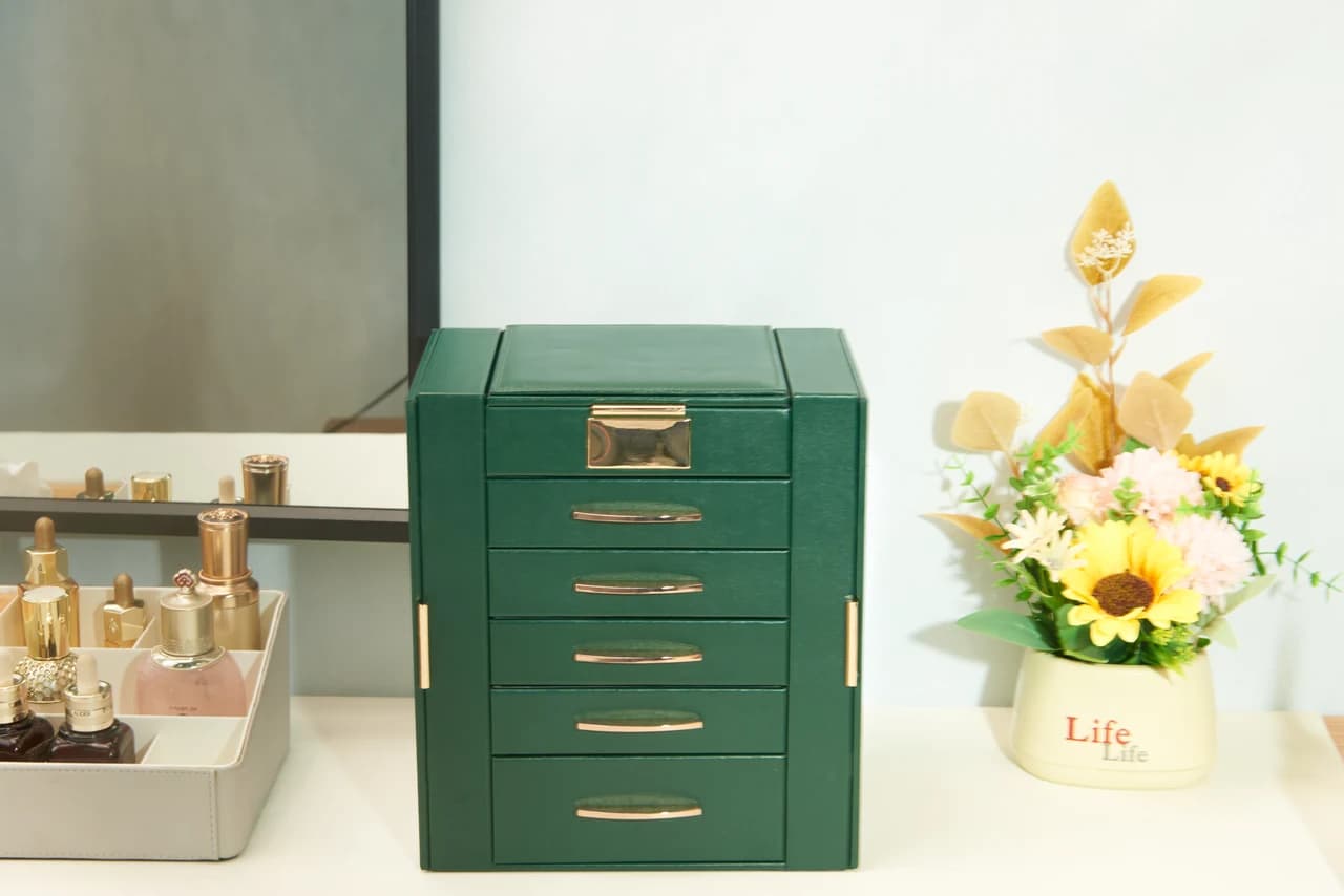 Green Jewelry Box FX-PDD04GR — product photograph