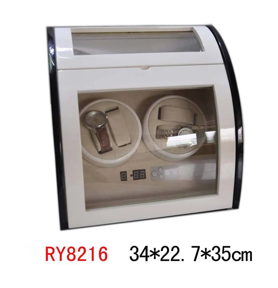 Silver-tone / black Watch Winder — product photograph