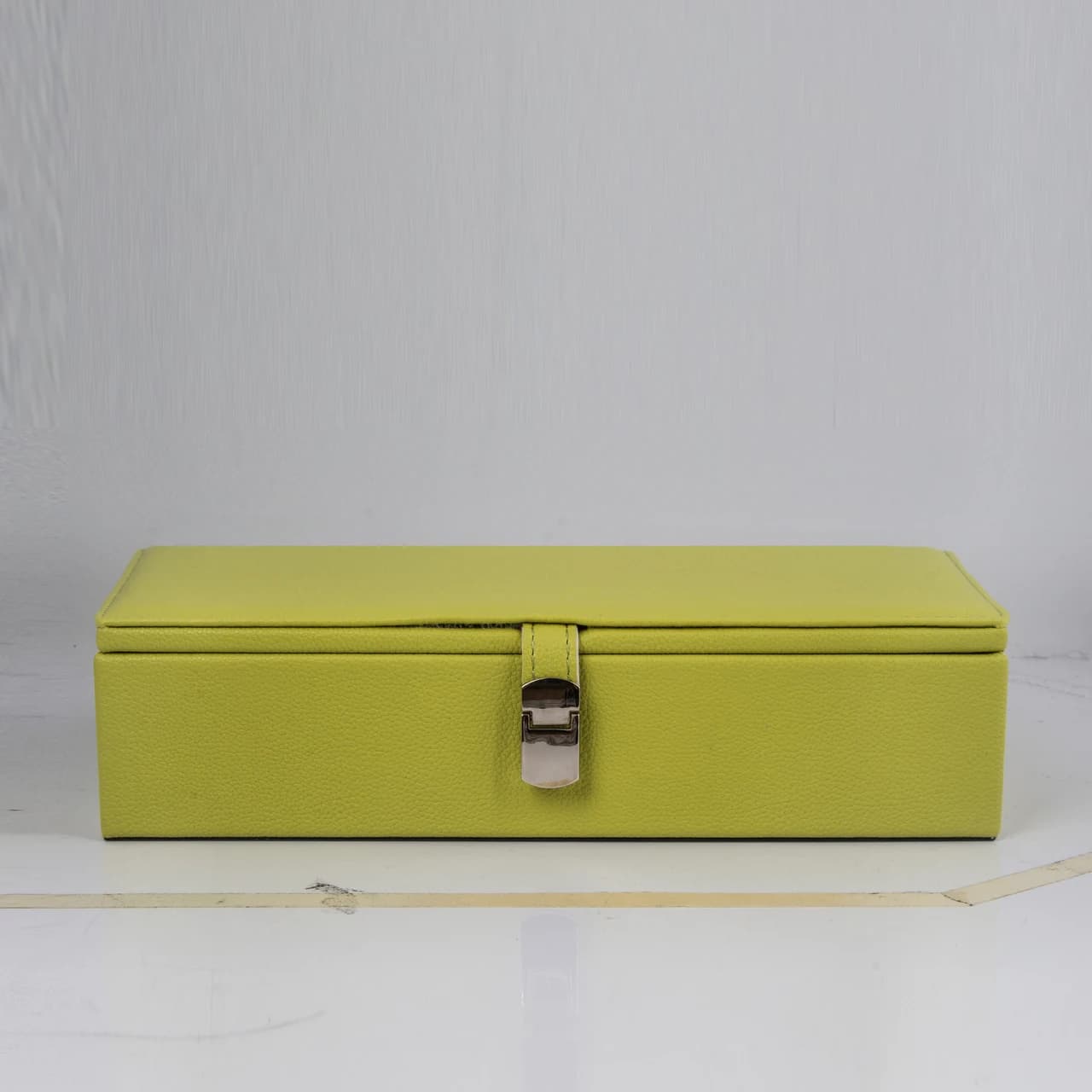 Lime yellow Jewelry Box — product photograph