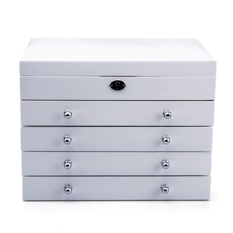 White Jewelry Box R20028 — product photograph