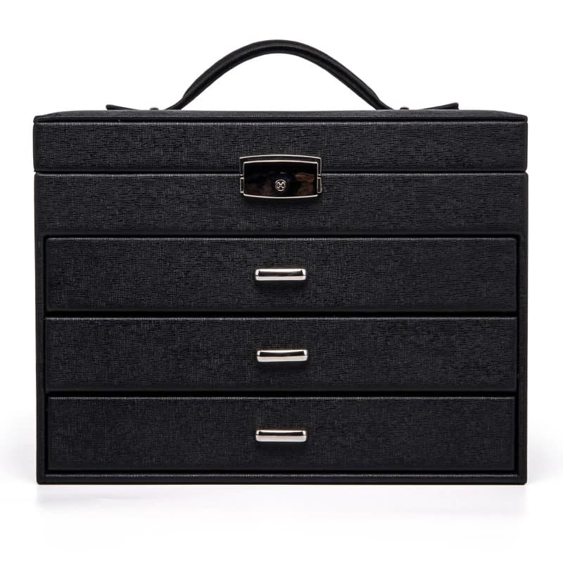 Black Jewelry Box RY161208 — product photograph